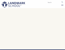 Tablet Screenshot of landmarkschool.org
